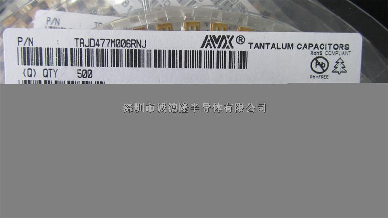 TAJD477M006RNJ AVX鉭電容 D型7343 470UF 6.3V-TAJD477M006RNJ盡在買賣IC網
